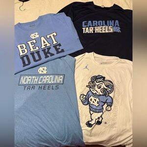 Nike UNC Tar Heels Short Sleeve T-Shirt Set Blue, Navy, White Long/Short Sleeve